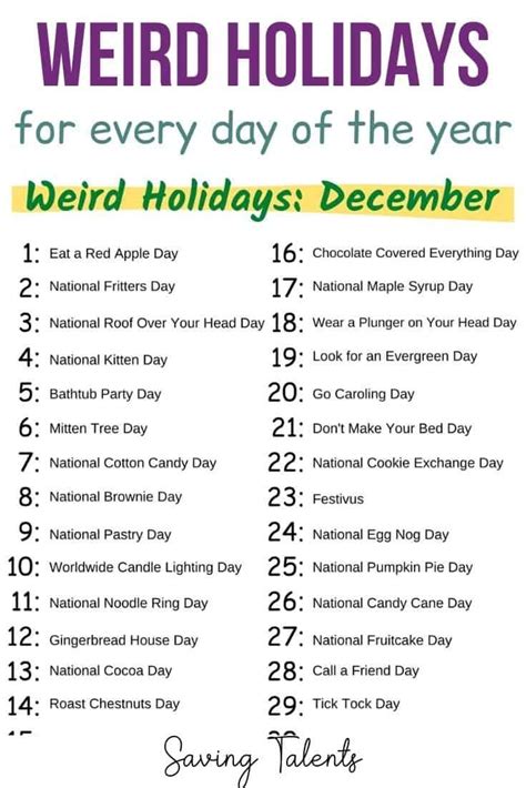 obscure holiday calendar 2022.
